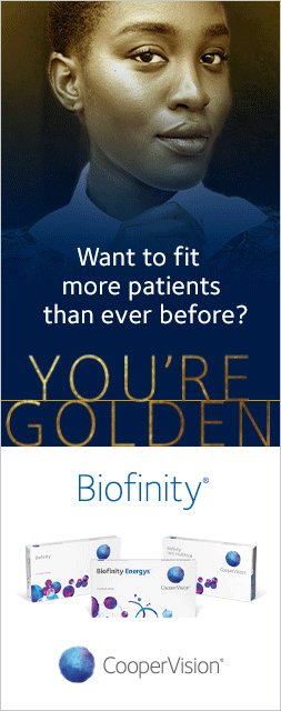 CooperVision - Biofinity - Want to fit more patients than ever before? YOU'RE GOLDEN